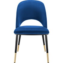 juliette blue black dining chair   