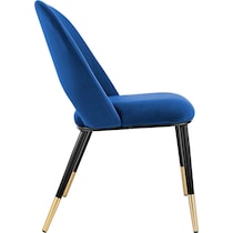 juliette blue black dining chair   