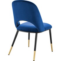 juliette blue black dining chair   