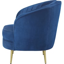 julio blue accent chair   