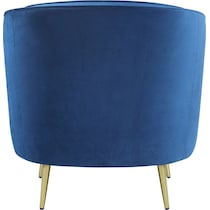 julio blue accent chair   