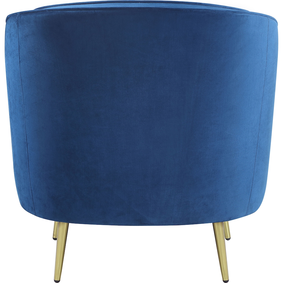 julio blue accent chair   