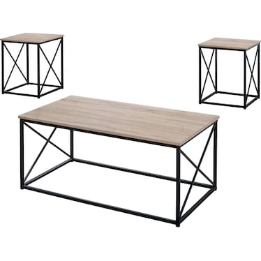 Julius Coffee Table and 2 End Tables