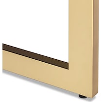 juneau dark brown gold end table   