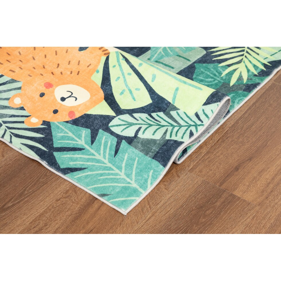 jungle green area rug  x    