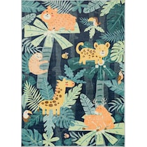 jungle green area rug  x    