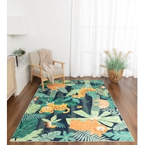 jungle green area rug  x    