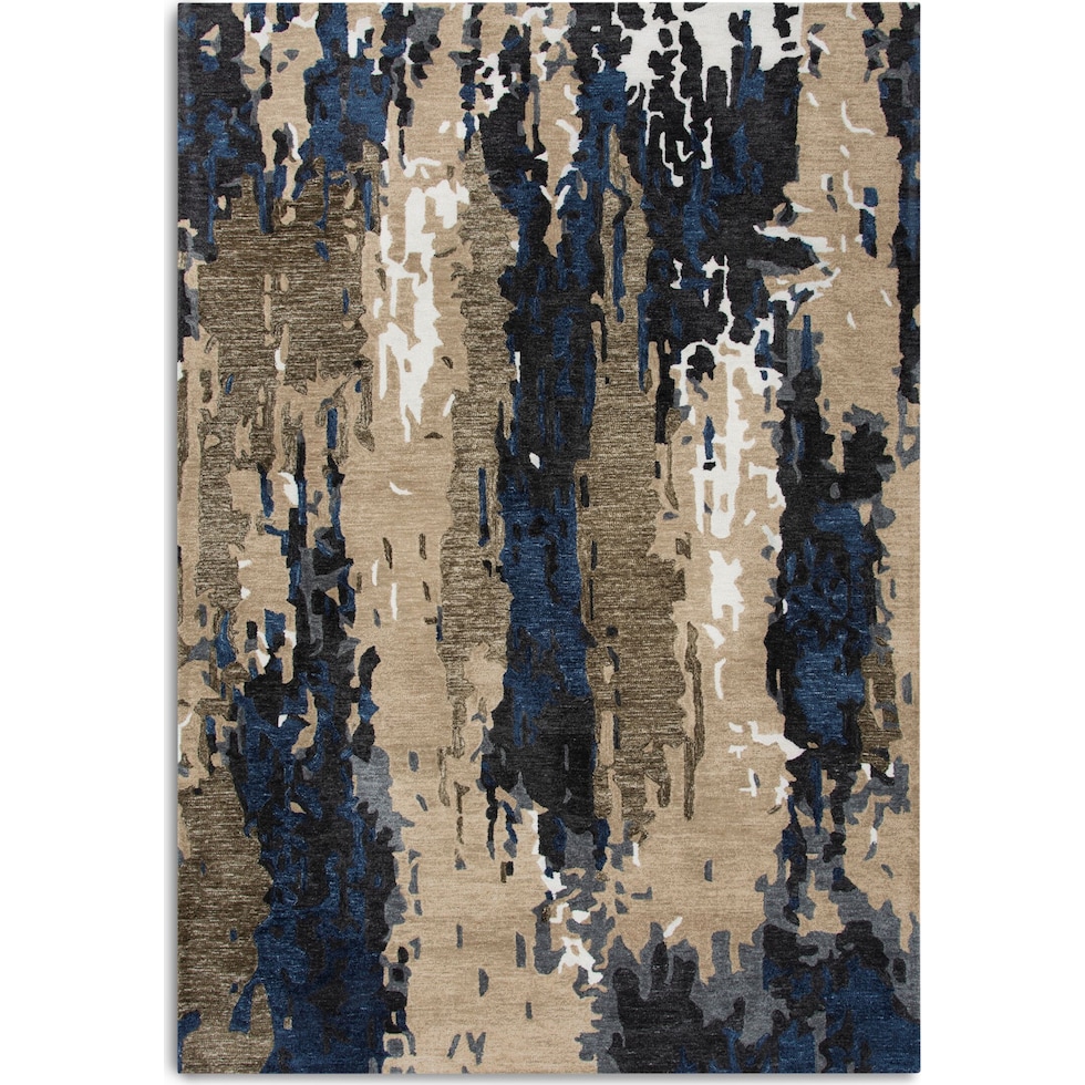 junie blue outdoor area rug   