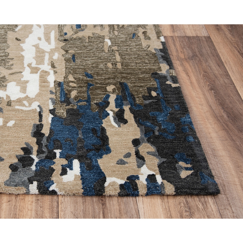 junie blue outdoor area rug   