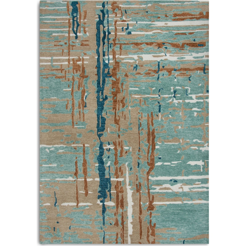 junie blue outdoor area rug   