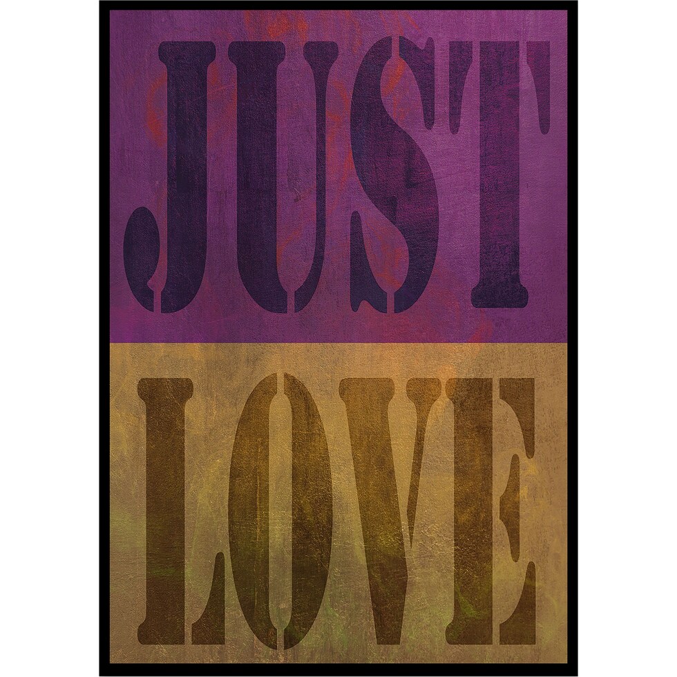 just love multicolor wall art   