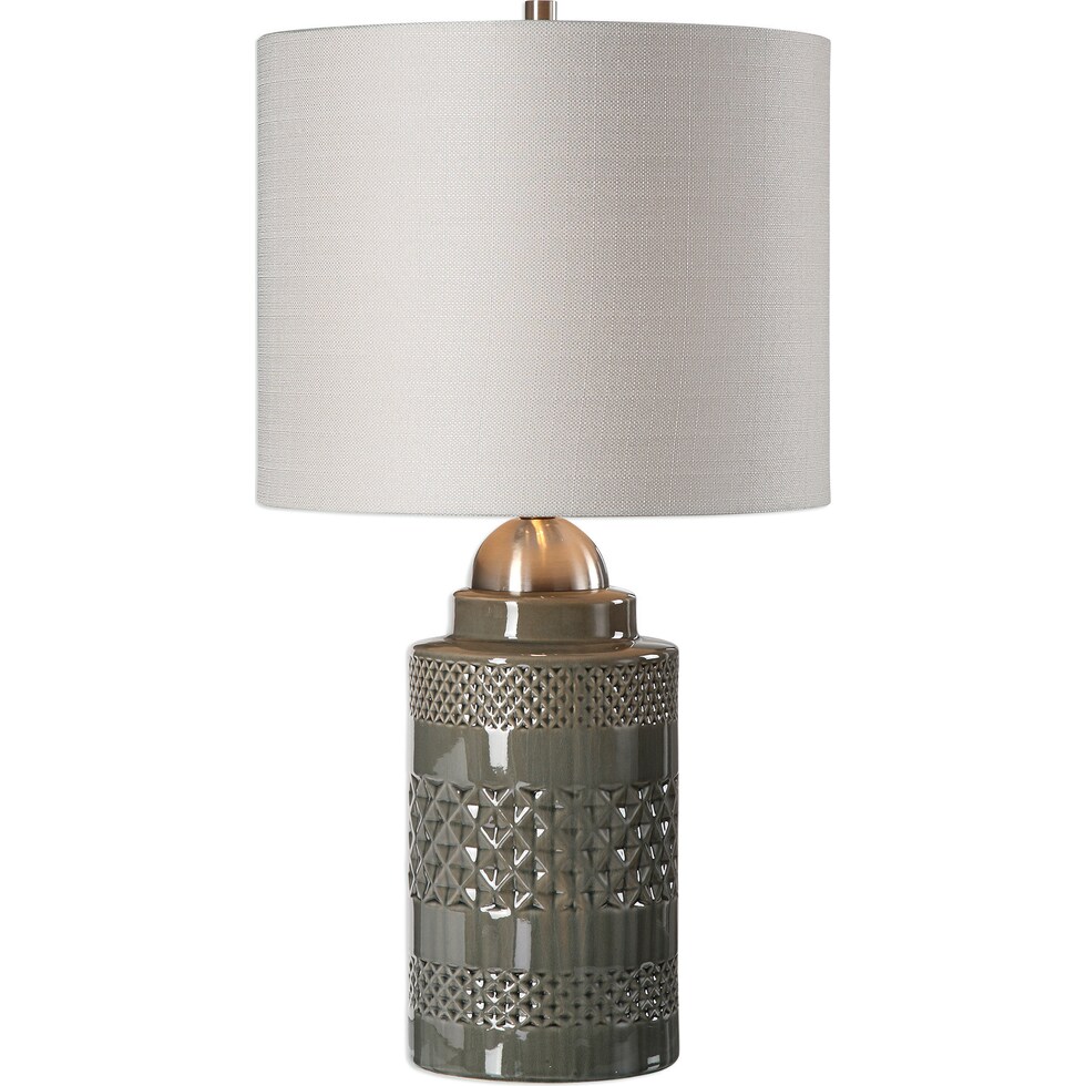 justina gray table lamp   