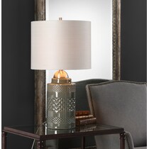 justina gray table lamp   
