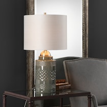 justina gray table lamp   