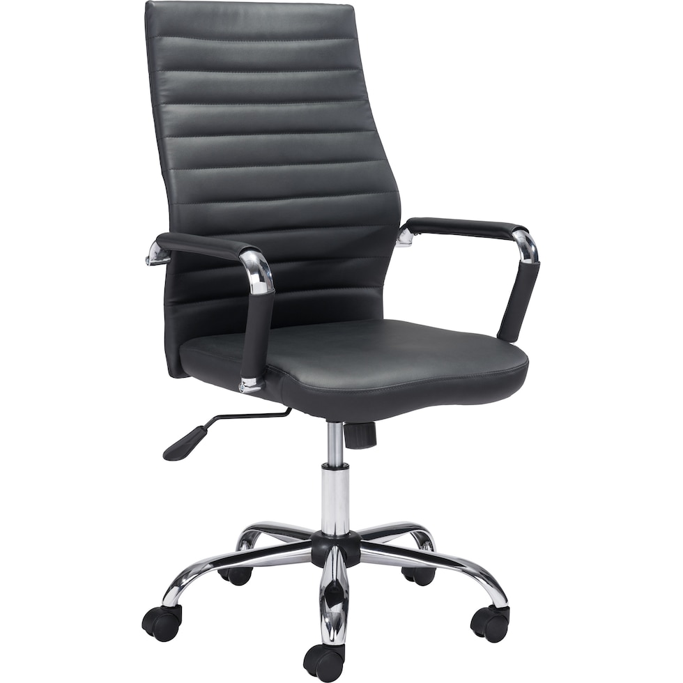 kaden black desk chair   