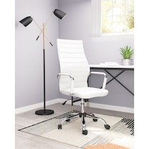 kaden white desk chair   
