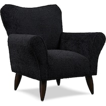 kady black accent chair   