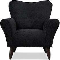 kady black accent chair   