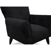 kady black accent chair   