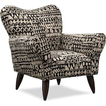 kady black accent chair   