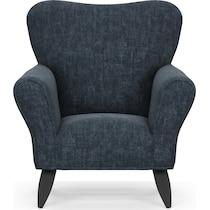 kady blue accent chair   