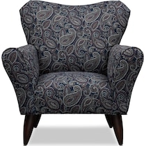 kady blue accent chair   