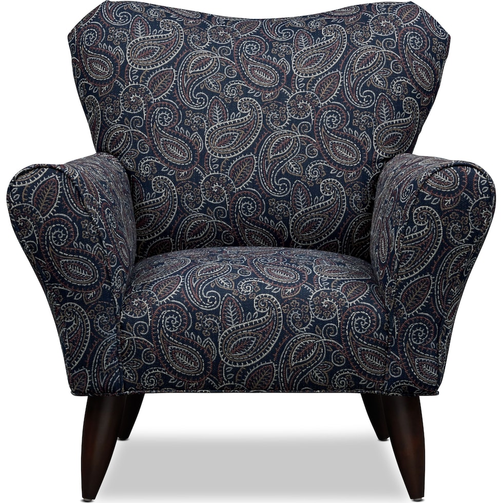 kady blue accent chair   