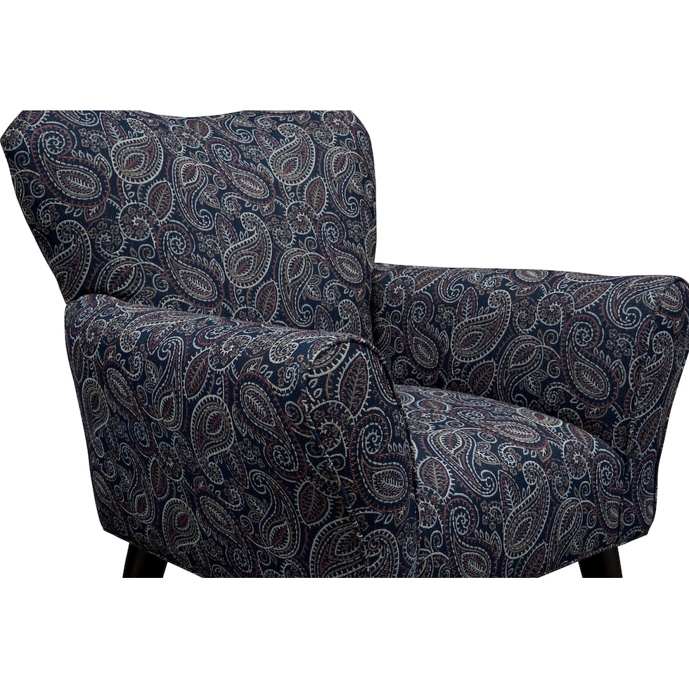 kady blue accent chair   