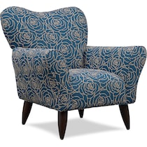 kady blue accent chair   