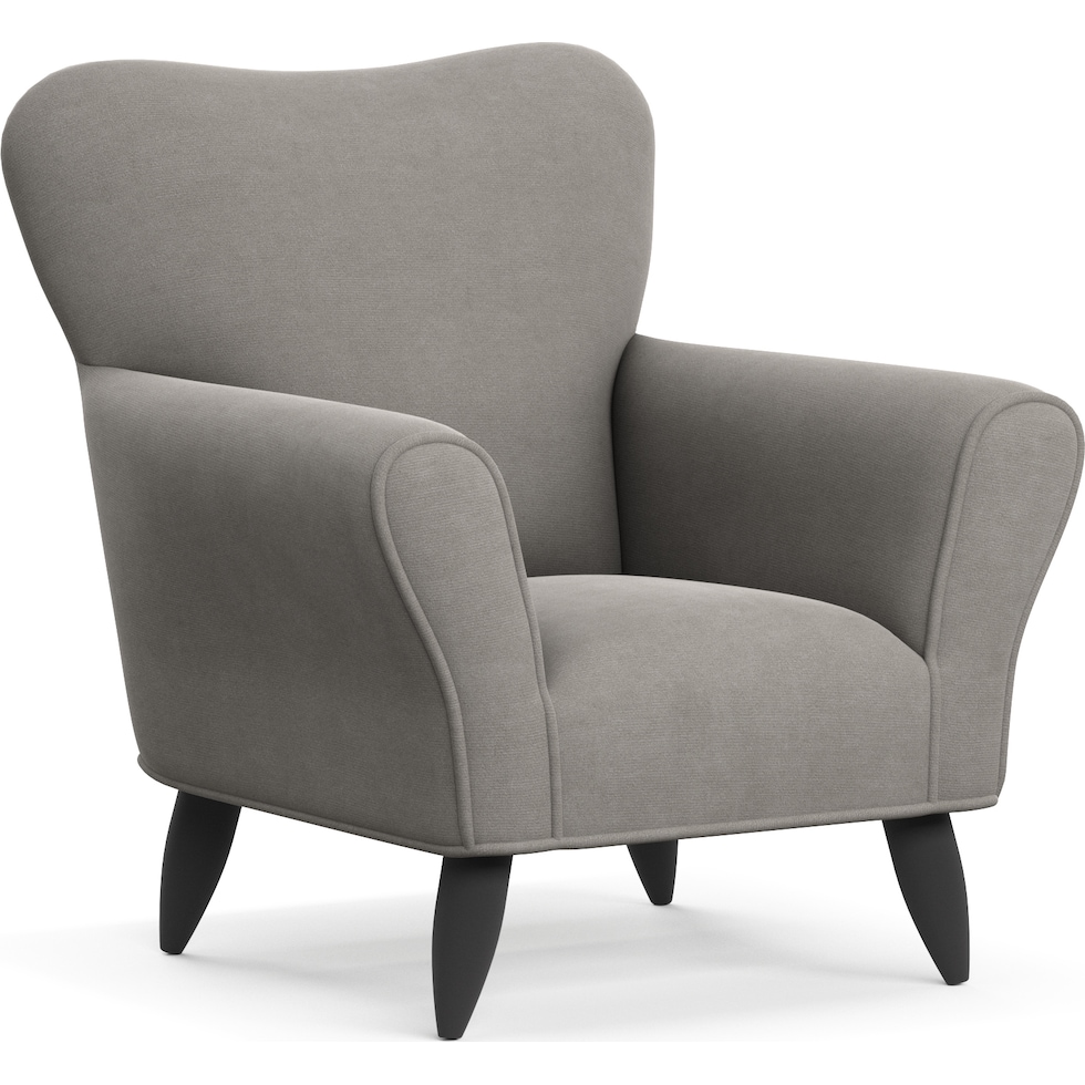 kady gray accent chair   