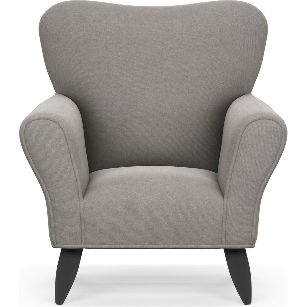 kady gray accent chair   