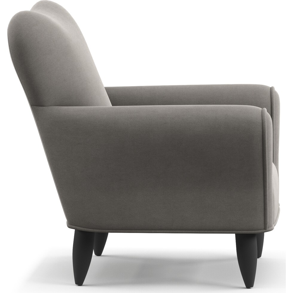 kady gray accent chair   