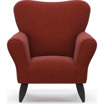 kady red accent chair   