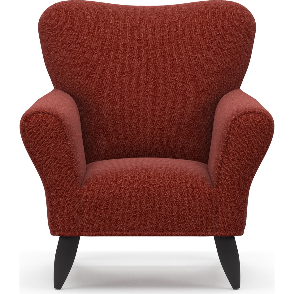 kady red accent chair   