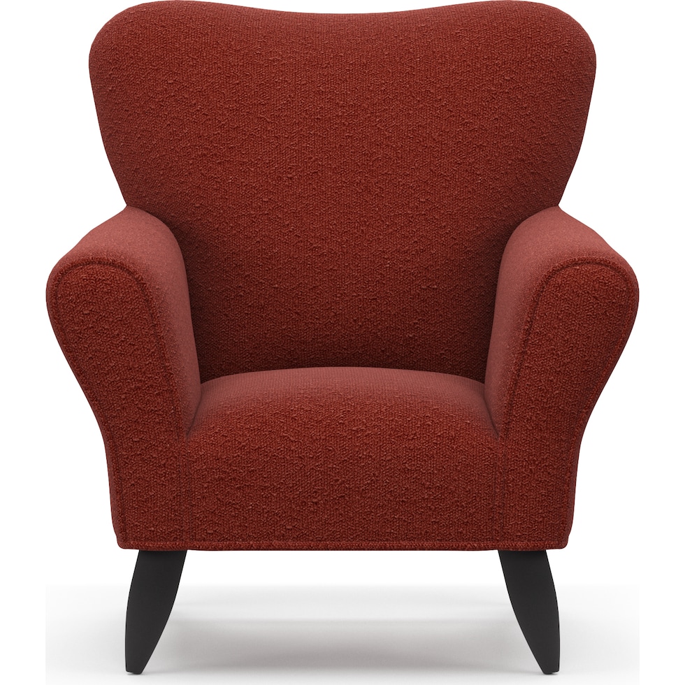 kady red accent chair   