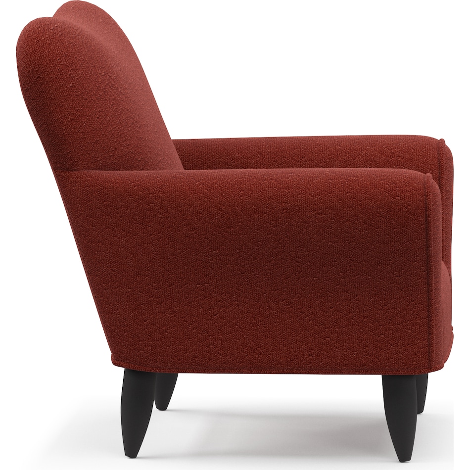 kady red accent chair   