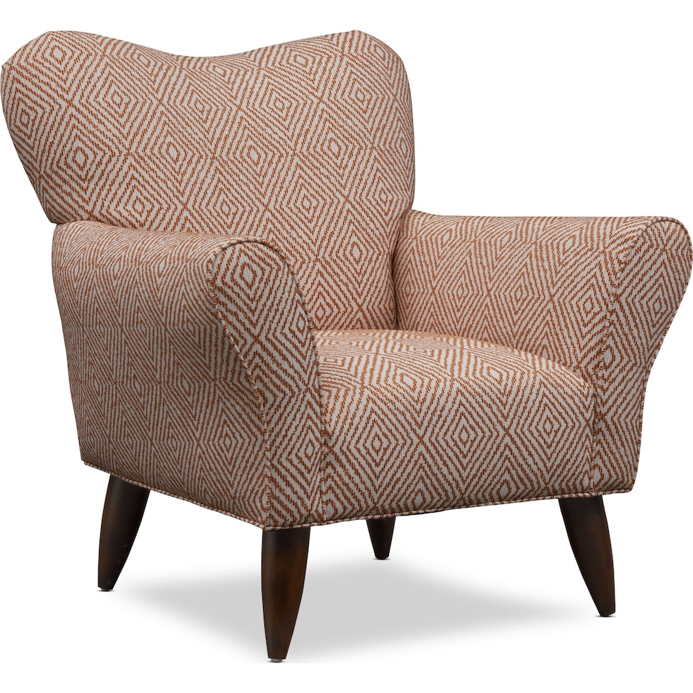 kady red accent chair   