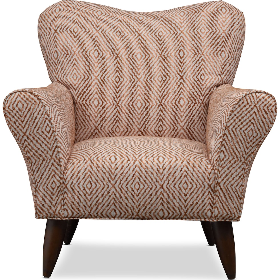 kady red accent chair   