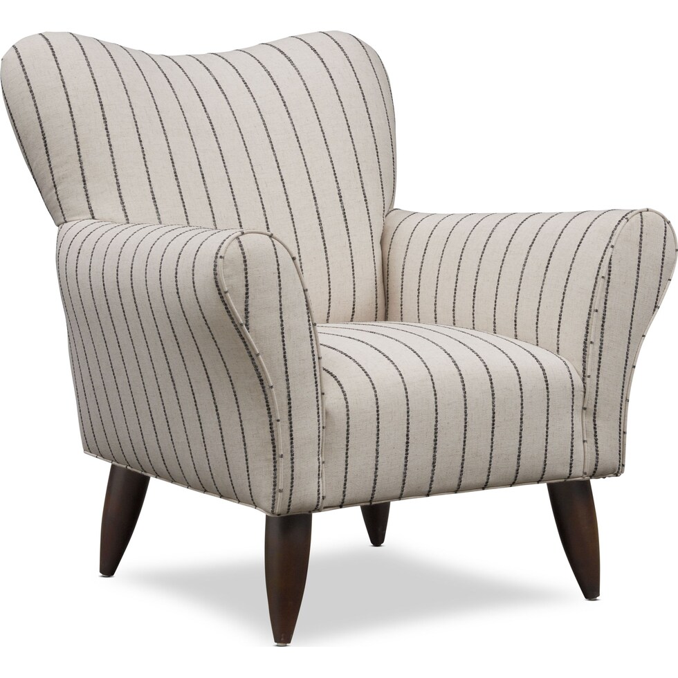 kady white accent chair   