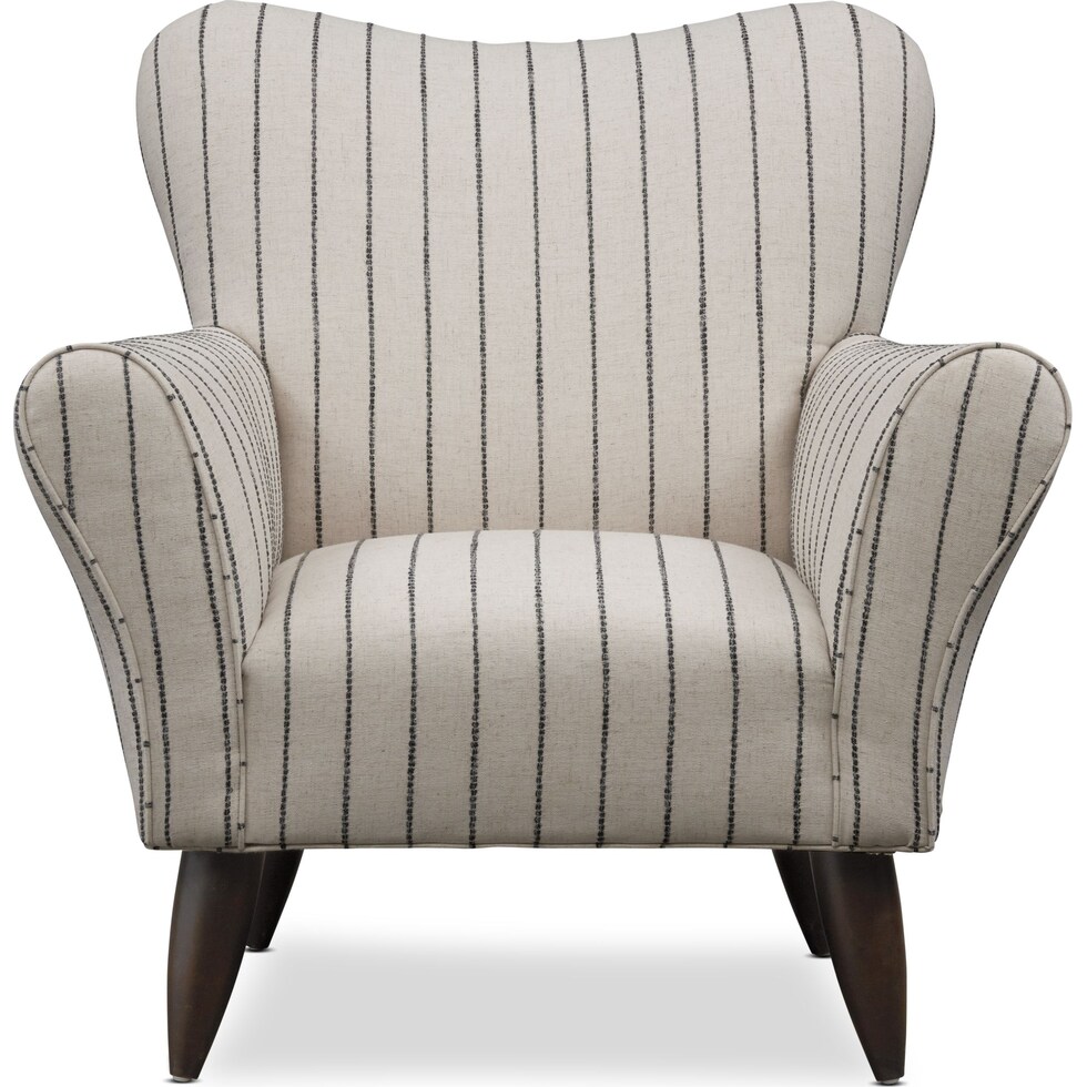 kady white accent chair   
