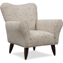 kady white accent chair   