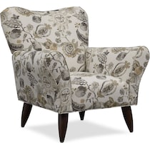 kady white accent chair   