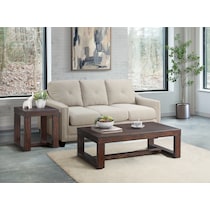 kahlil dark brown coffee table   