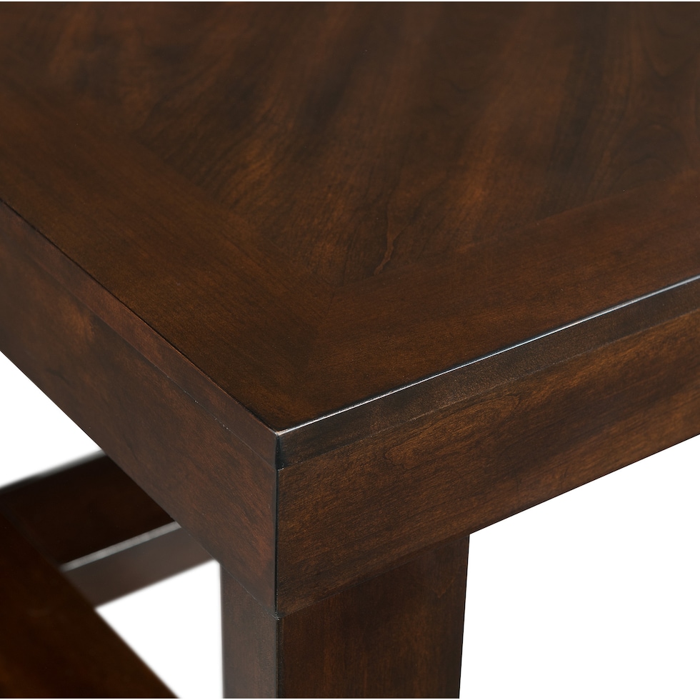 kahlil dark brown coffee table   