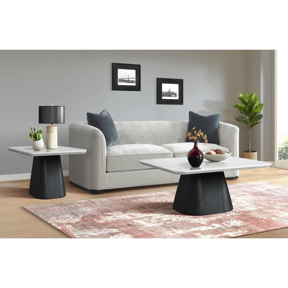 kai black coffee table   