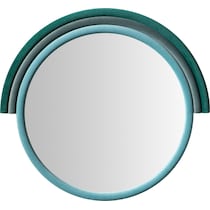 kaia blue wall mirror   