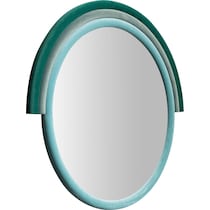 kaia blue wall mirror   