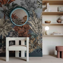 kaia blue wall mirror   