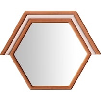 kaia orange wall mirror   