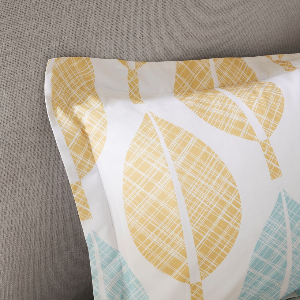 kailani yellow twin bedding set   